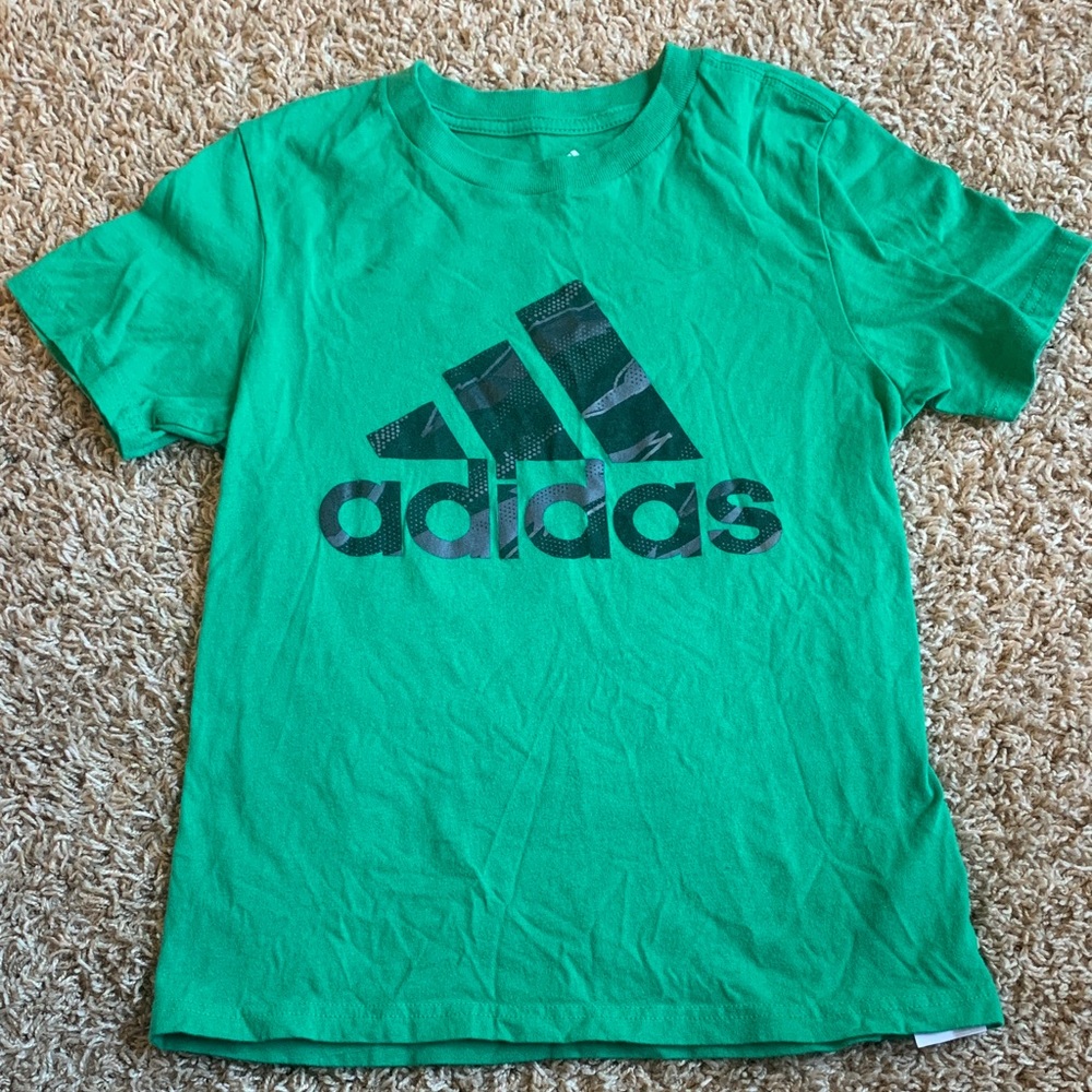 Adidas Kids Tee in Vibrant Green